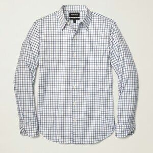 NWT Bonobos Tech Button Down Shirt - Athletic Fit - Dark Blue Horden Check - M